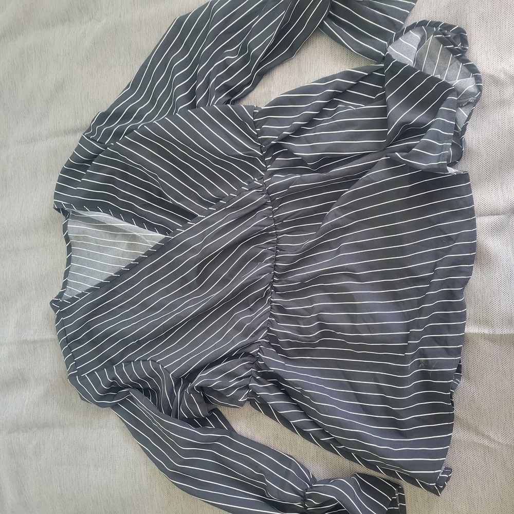 Striped Black Blouse